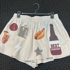 NWT Queen red game day shorts